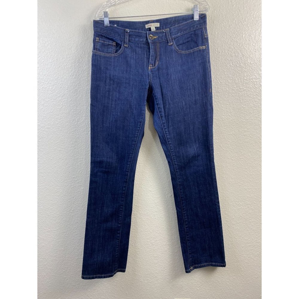Cabi Jeans Slim Bootcut Jeans Womens size 8 Blue Casual Western Rodeo Mid Rise